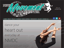 Tablet Screenshot of newmovementdancecenter.com